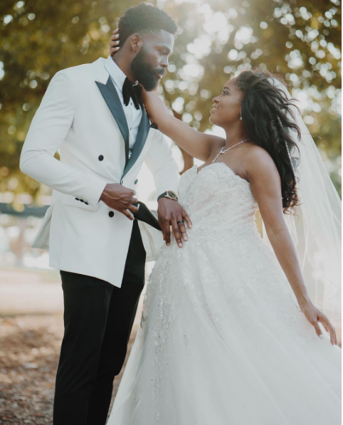 Black Wedding Moment Of The Day: This Bride and Groom's Baby Joy Was Everything At The Altar
